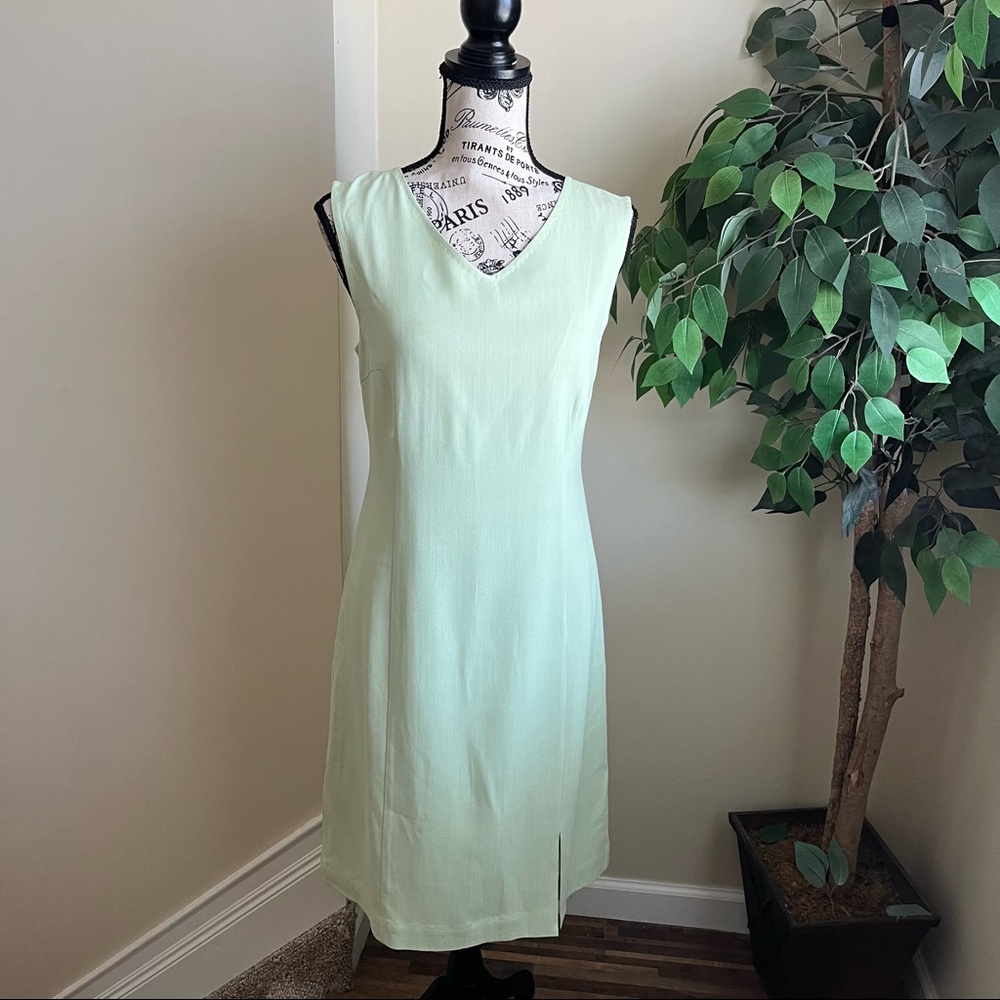 Tommy Bahama Silk Cayman Princess Sheath Dress Green Sz 8 - Picture 1 of 15